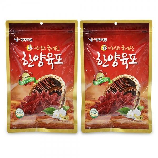 쇠고기 육포 170gx2개 마른안주 간편안주추천