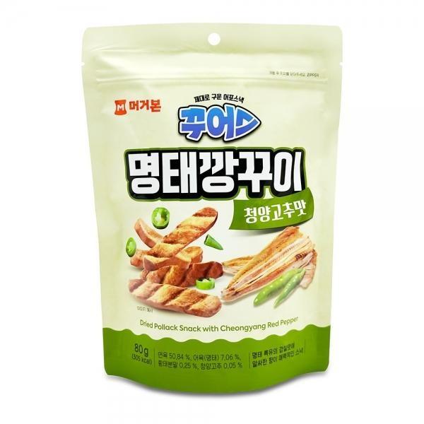 머거본 명태깡꾸이 청양고추맛 80g 어포스낵 맥주안주