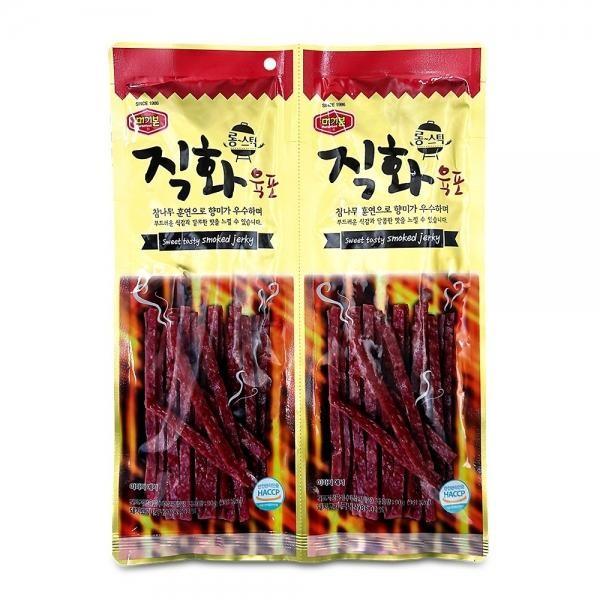 머거본 직화육포 90gx2개 롱스틱 간편안주 주전부리