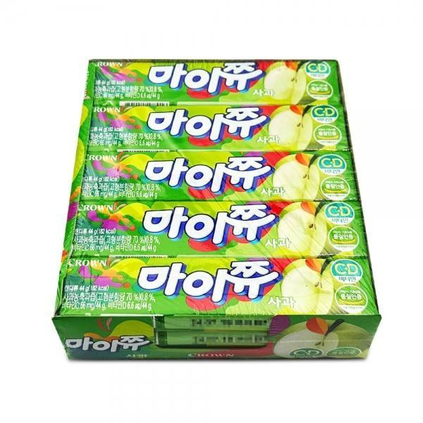 크라운 마이쮸 사과 44gx15개 사과맛 츄잉캔디