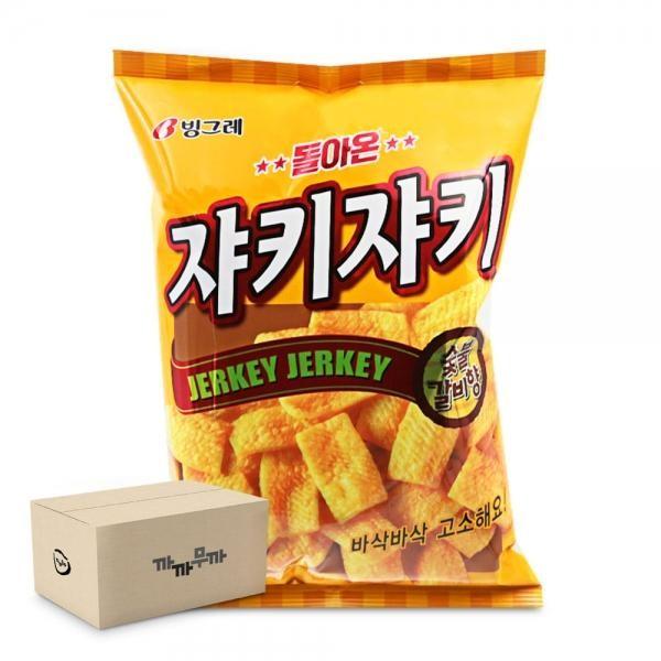 쟈키쟈키 숯불 갈비향 70g-16개 봉지과자
