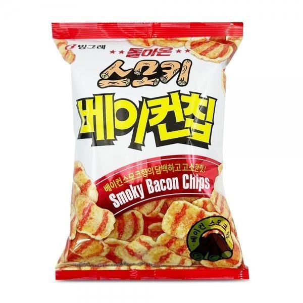 스모키 베이컨칩 1봉 봉지과자 맥주안주