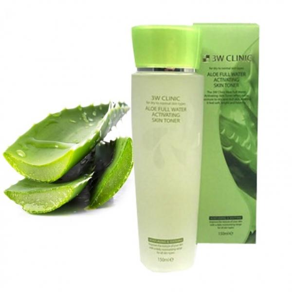 3W 알로에 풀워터 초보습 엑티베이팅 스킨토너 150ml