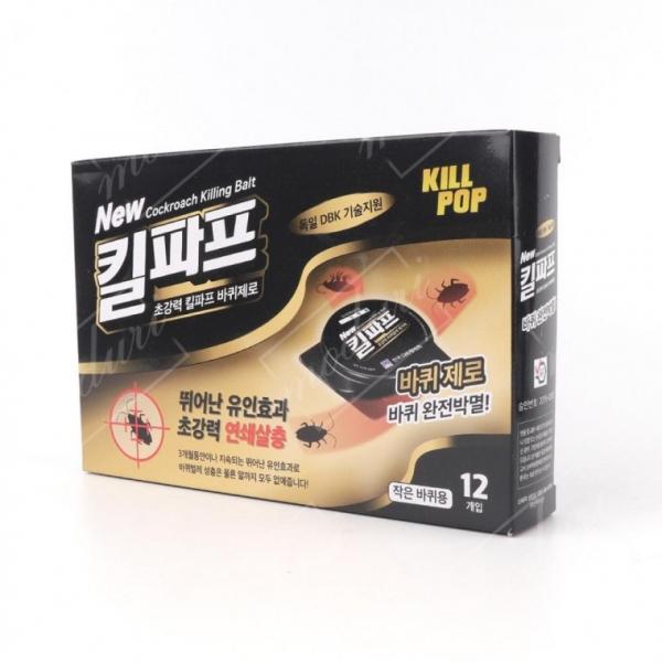 초강력 바퀴제로 킬파프 작은바퀴벌레용 12개입 살충제 벌레약 킬파프