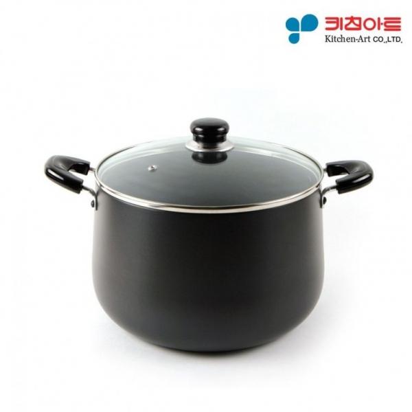 키친아트 쥬노 블랙 경질냄비 전골 22cm 국냄비 찌개