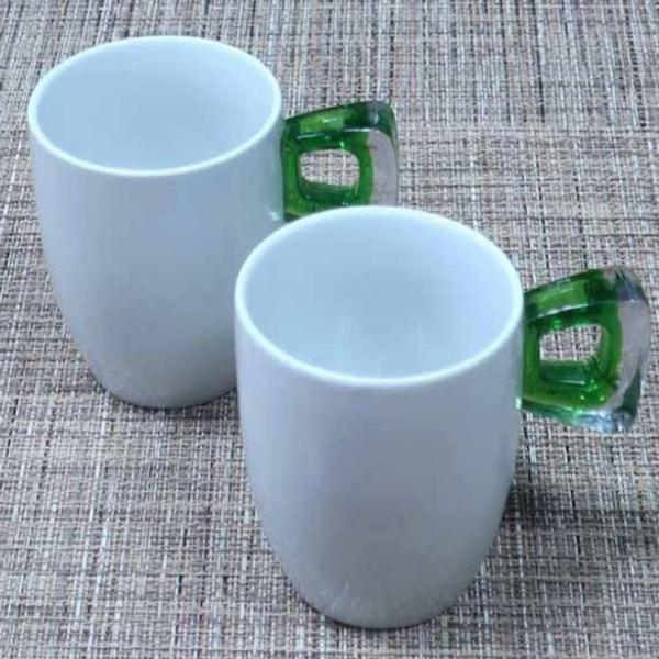 오마다 머그컵 머그잔 커피잔 물컵 도자기컵 그린 2p