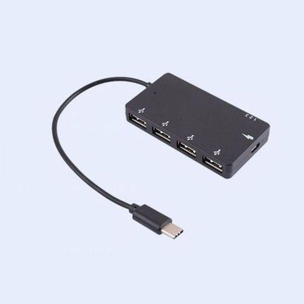 C타입 USB 멀티탭 허브 USB 멀티포트 USB2.0 4포트 A
