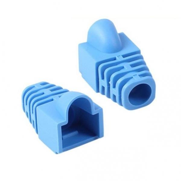 RJ 45 CAT.6 통부트 7파이 블루 100개