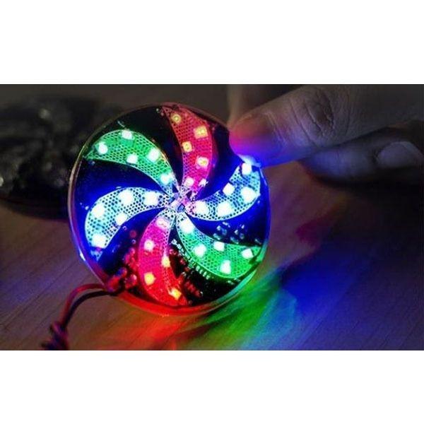 coms LED 슬림형(원형 2세트) DC전원 65mm이륜 자동차
