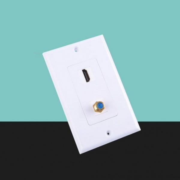 HDMI 월 플레이트 HDMI RF 벽콘센트