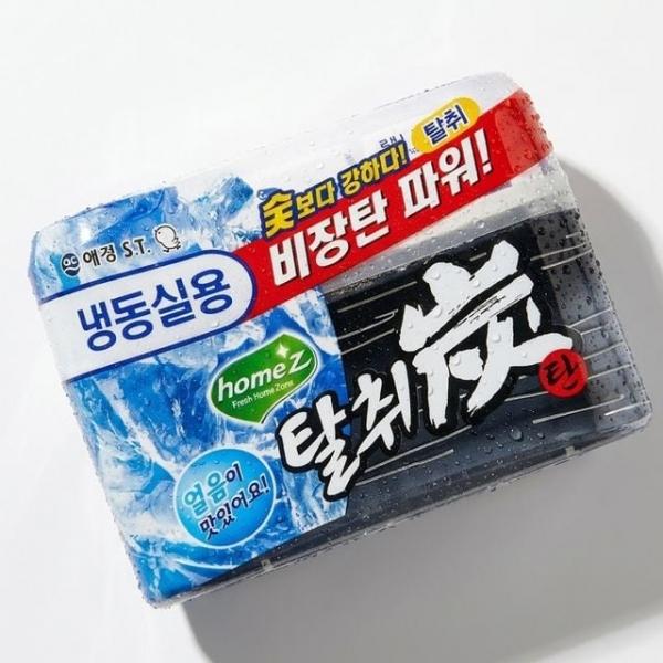 얼음이 맛있어지는 비장탄 냉동실용 강력 탈취제 70g