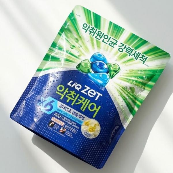 섬유속 박힌 악취까지 딥클린 빨래세탁 캡슐세제 40입