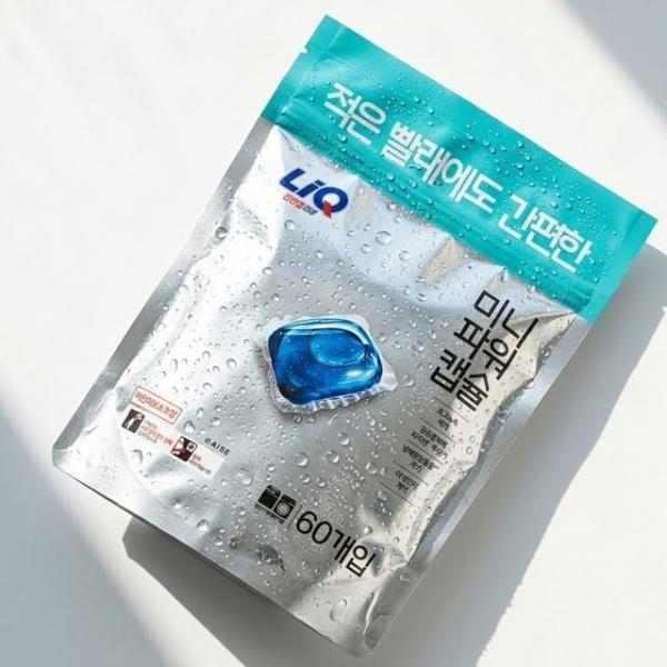 1인 가구의 적은 빨래량에 맞는 코튼향 캡슐세제 60입