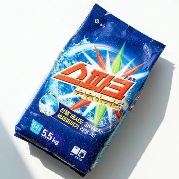 찬물에서 강력세척 세제찌꺼기 걱정없는 세탁세제 5.5kg