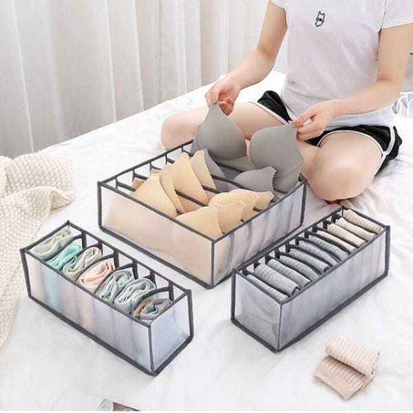 속옷정리함 브라정리함 양말수납함 칸칸이 서랍정리 수납박스