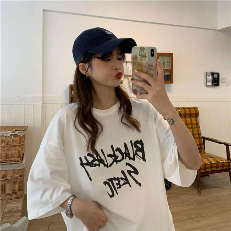HL 블랙래쉬 여성 반팔 박스 티셔츠