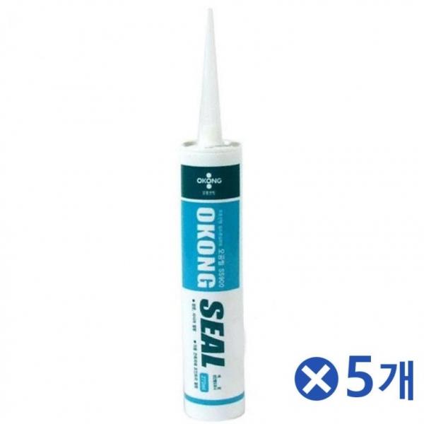 실란트 다용도 실리콘 270ml 회색x5개 문틈 창틀 방지 제거