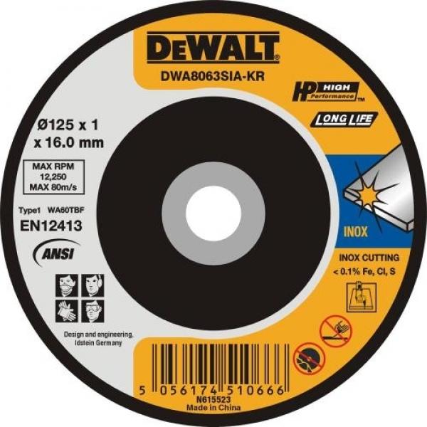 디월트 절단석 DWA8063SIA (125x1x16) 25개