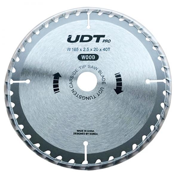 UDT 팁쏘(목재용) R 165(6-1/2인치)x40Tx20