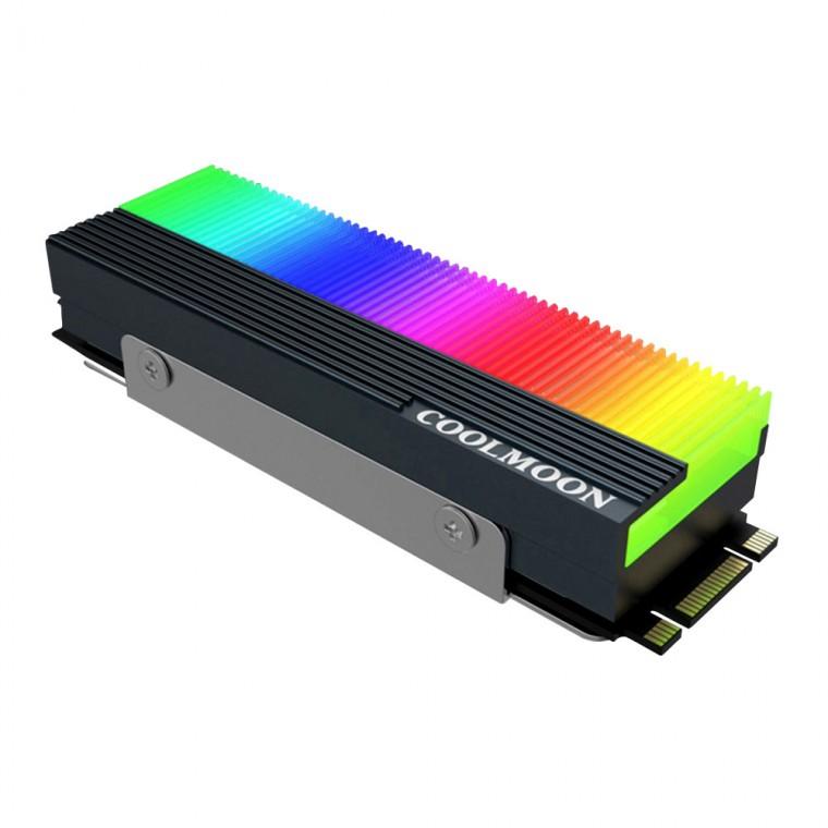 LED SSD방열 M2 NVMe 메인보드 하드디스크 ARGB