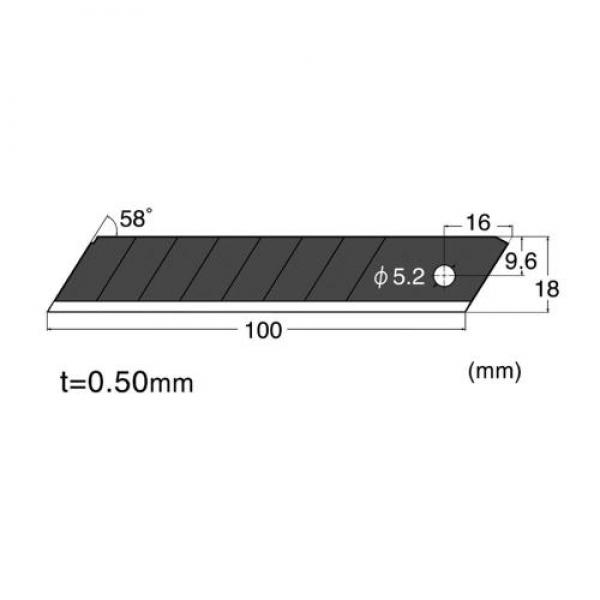 NT 커터날 BL-13P(1타=10장묶음) 흑날