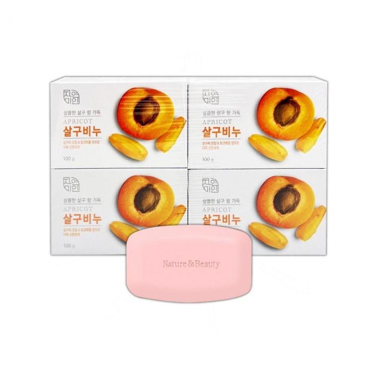 자연미인 살구비누 100g 4입