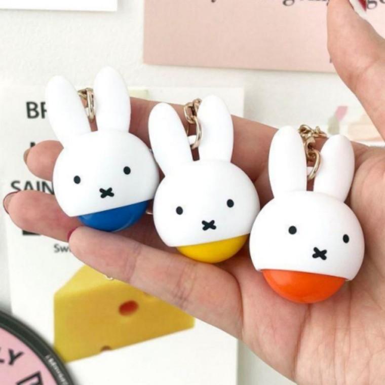 토끼 휴대용 미니 마사지볼 지압 키링 가방고리 키홀더