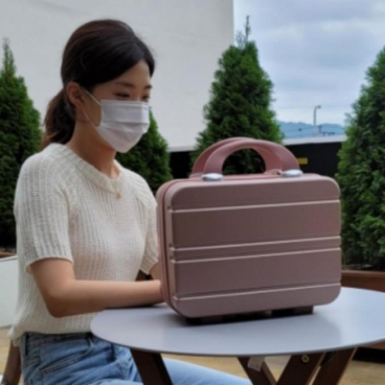 여행용 14인치 기내용 캐리어 레디백 로즈골드