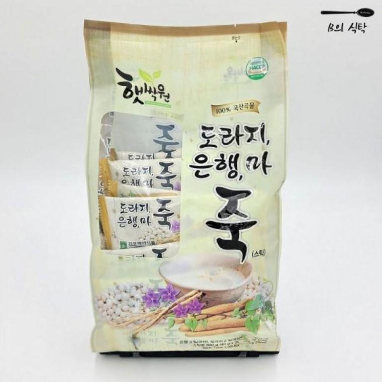 도라지 마 간편 아침 식사 메뉴 간편 대용 죽 B의식탁