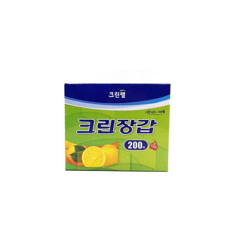 크린랩 장갑 일회용 비닐장갑 크린장갑 200매 위생장갑