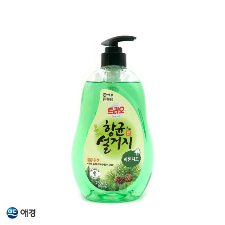 용세제 트리오 향균설거지 피톤치드 주방세제 다용도 세정제 750mL 용기 1EA