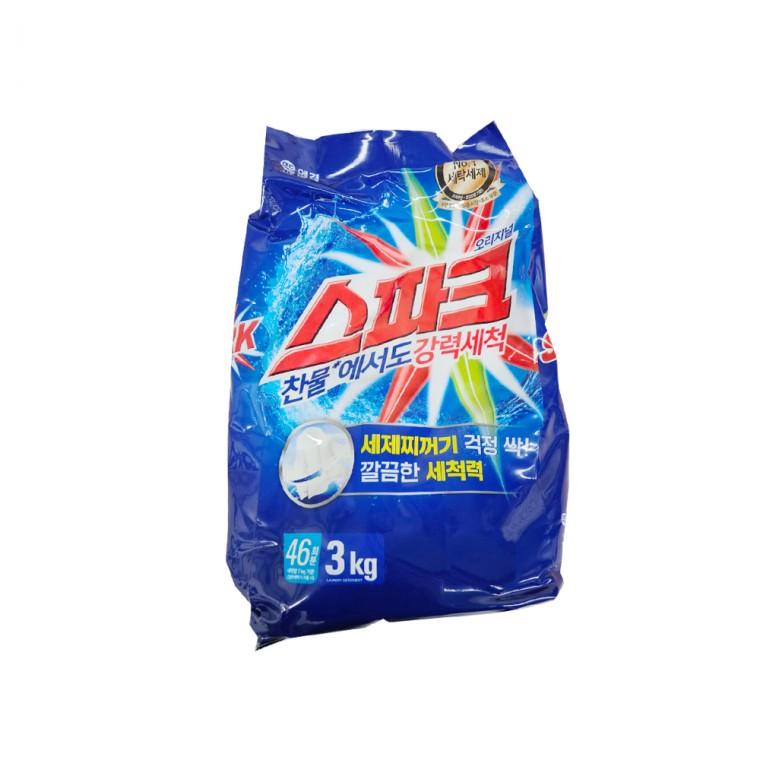 일반용 스파크 드럼용 가루세제 찌든때제거 3kg 리필 1EA
