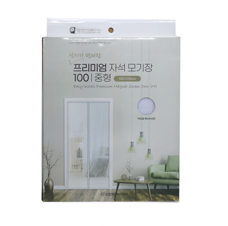 삼정 프리미엄 출입문용 자석모기장(중) 100*210cm 0461