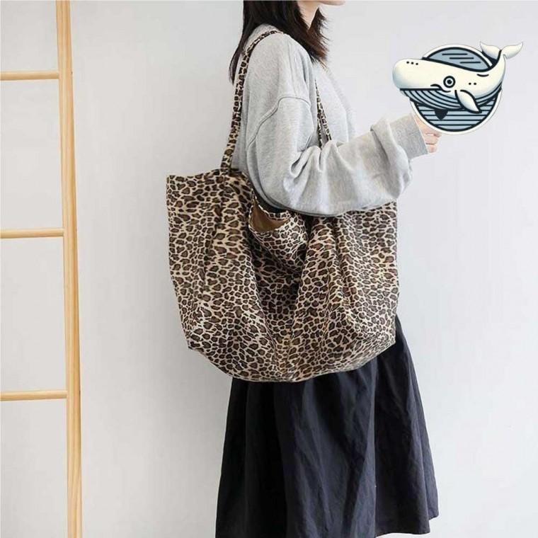 호피 패턴 캐주얼 숄더백 스타일 멀티 빈티지