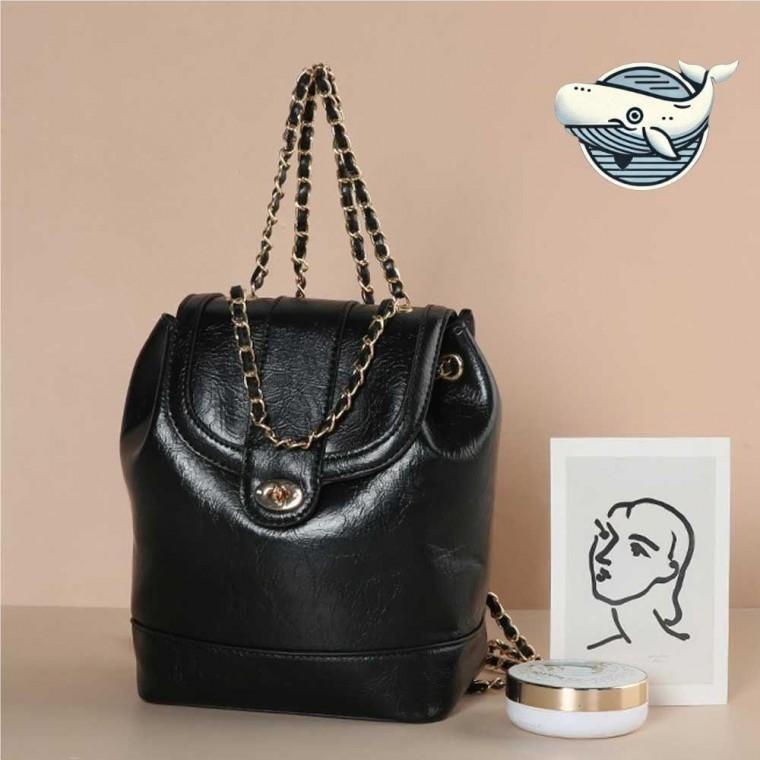 여성용 미니백 소형 가죽 트렌디 체인백팩