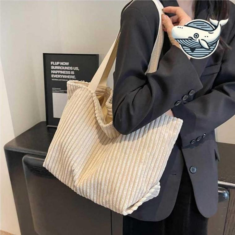 숄더백 세련된 빅사이즈 데일리 캐주얼 코듀로이