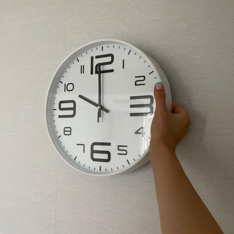 빅넘버 원형 무소음 벽시계 29.5cm 화이트