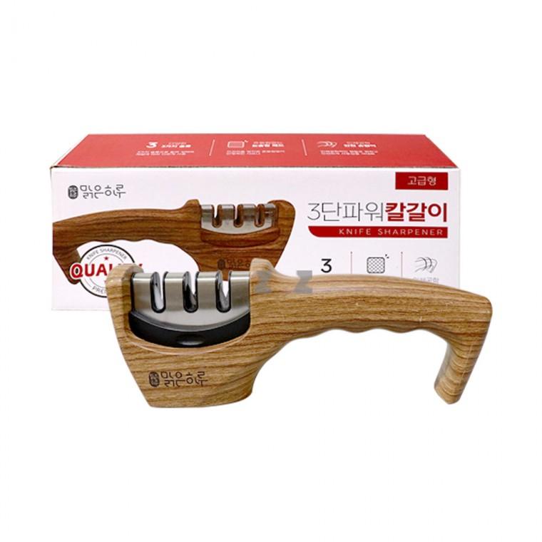 맑은하루 3단파워 칼갈이 고급형-H/칼연마/숫돌/샤프너