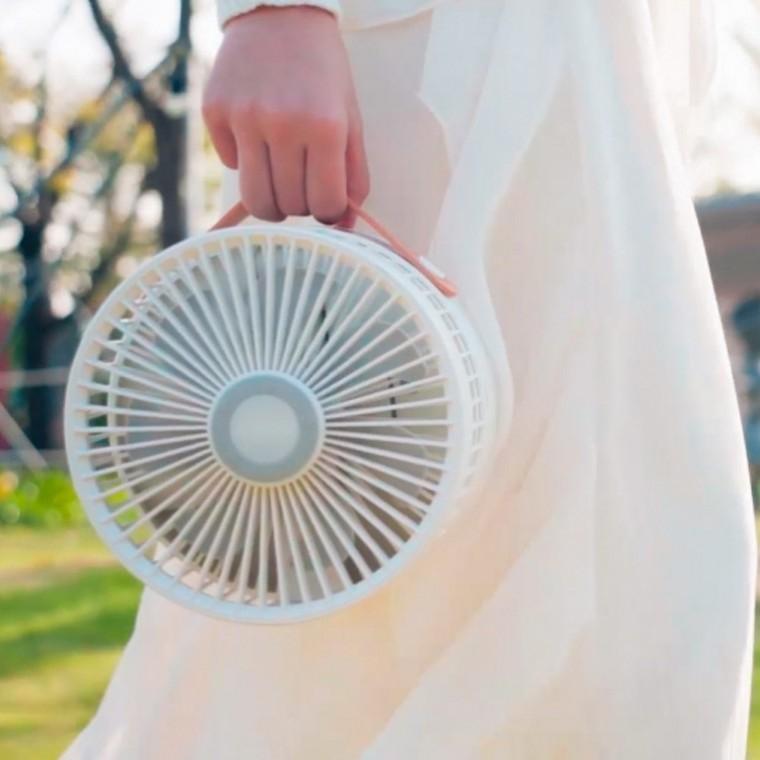 휴대용 접이식 무선 선풍기 보관용이한 공간활용 플렉시블 저소음 선풍기 1대