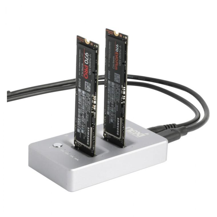 C타입 Nvme 듀얼 도킹스테이션 하드 카피 복제 하드독 컨버터 복사 백업 어댑터