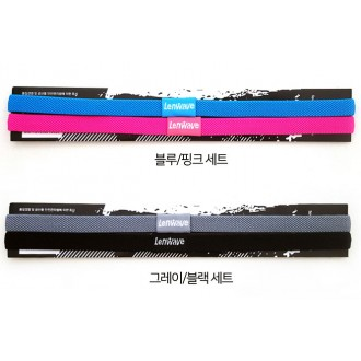 투컬러 2세트 스포츠 논슬립 헤어 밴드