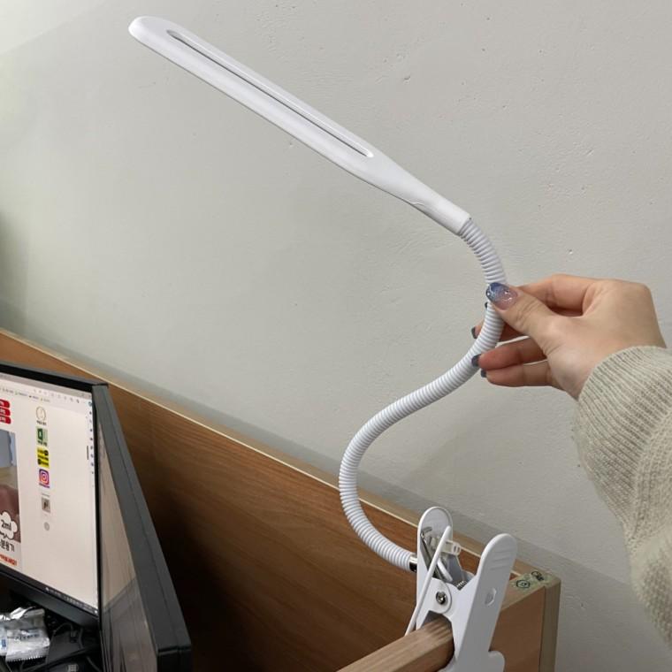 USB 집게 독서등 스탠드 화이트