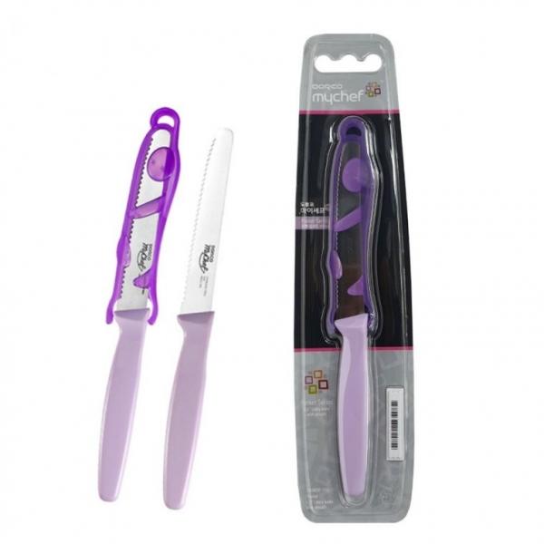 야채 미니 집과도 11cm 퍼플 과일 다용도 과도 업소용칼 식도