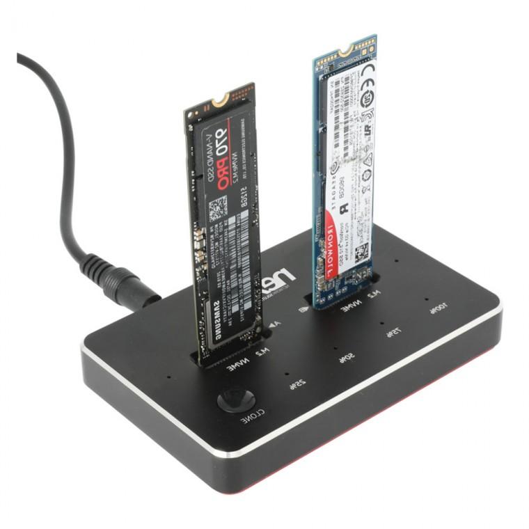 USB C타입 Nvme M.2 SSD 도킹스테이션 하드복사기 클론 복제 하드독 리더기 컨버터 OS백업 카피