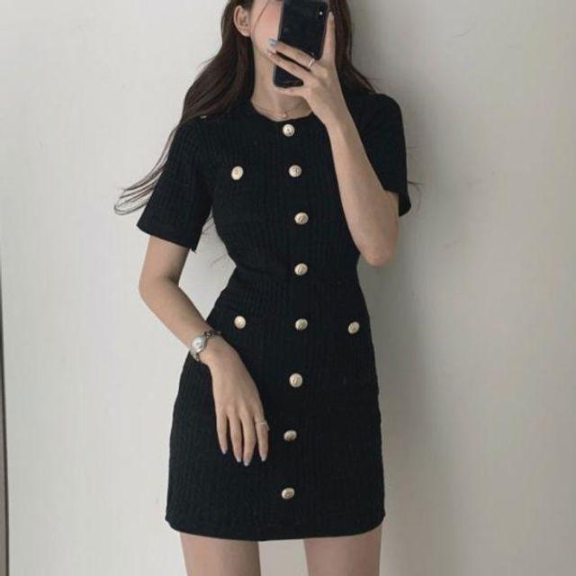 SU] 미니 원피스 여자 호텔 호캉스 트위드 파티 슬림핏