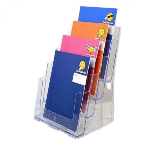 A4꽂이 4단 A4 쇼케이스 홍보물 게시글 카다로그 거치대