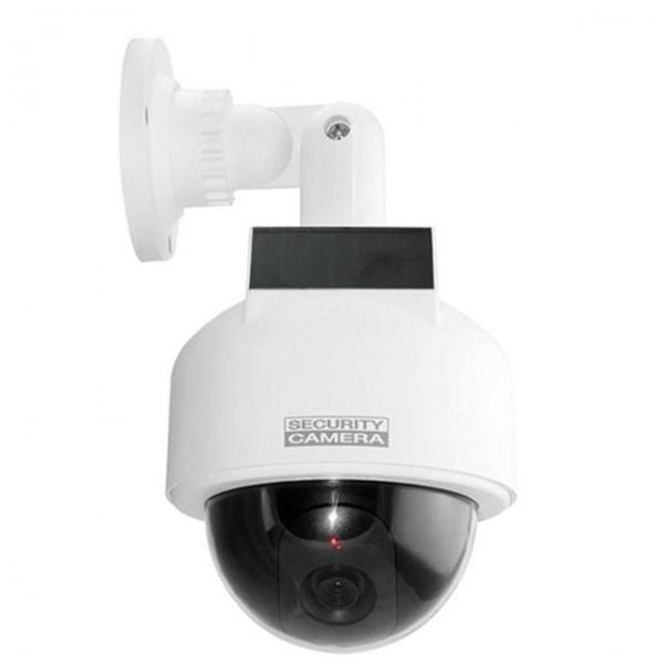 가짜CCTV 가짜 모형 방범 CCTV 태양광형 원형 감시 카메라 1개