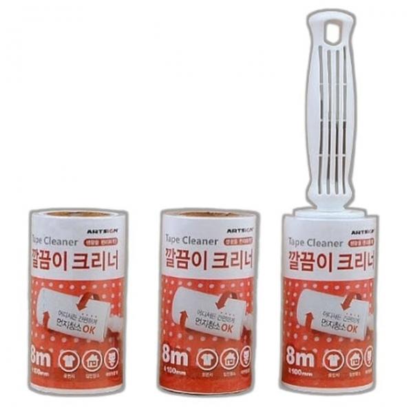 테이프크리너 바닥 머리카락 먼지 청소 제거 크리너 테이프 세트