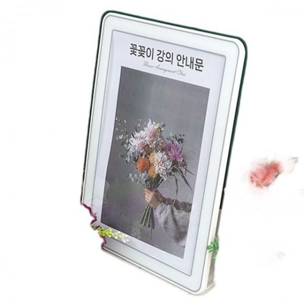 슬라이딩프레임 사진 슬라이딩 프레임 A4 안내판 알림판 액자 화이트