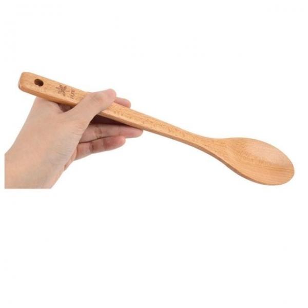 원목조리스푼 주방 볶음 요리 도구 나무 원목 우드 숟가락 수저 1개